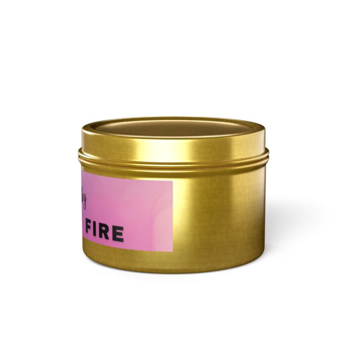 Gold Light My Fire Tin Candle - Image 21
