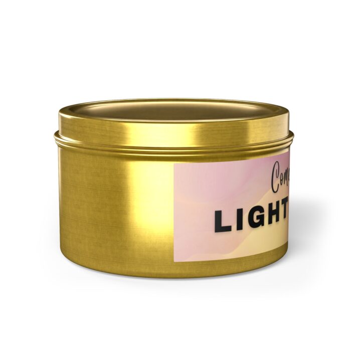 Gold Light My Fire Tin Candle - Image 8