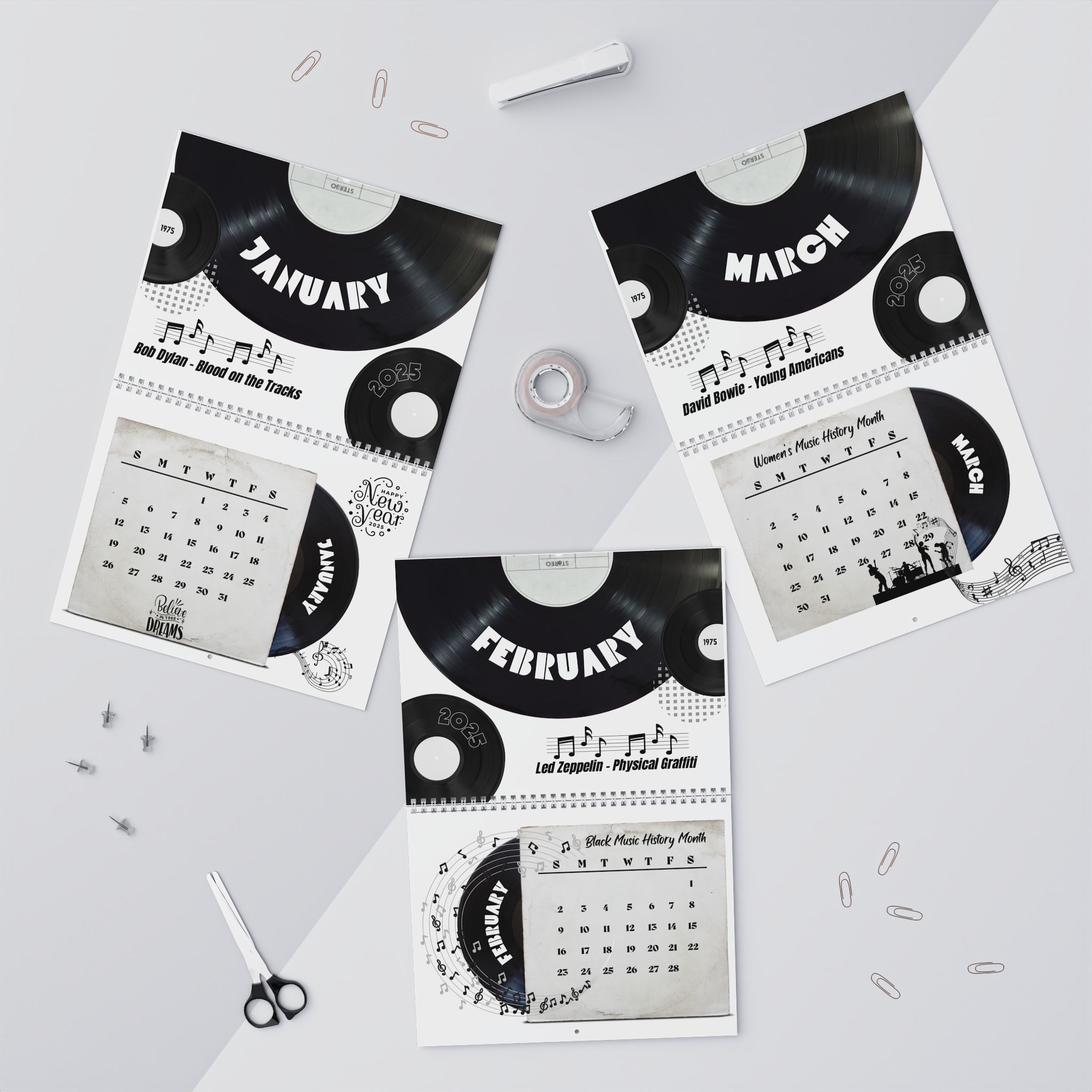 2025 Rock and Roll Calendar!