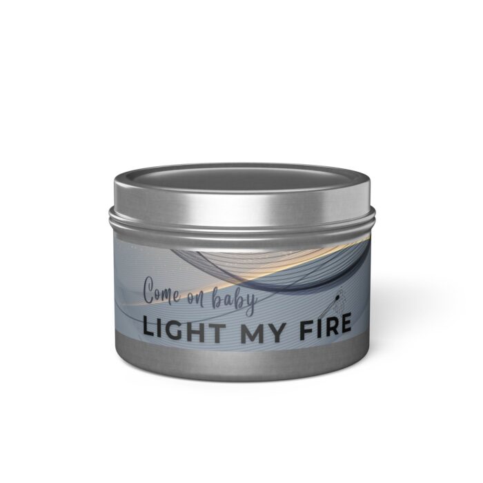 Silver Light My Fire Tin Candle - Image 2